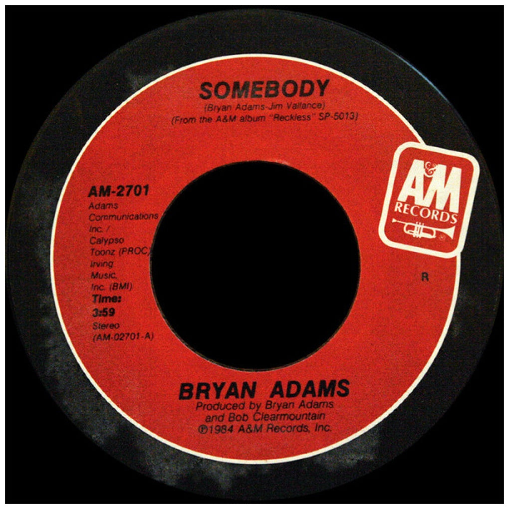 BRYAN ADAMS - SOMEBODY | 7" SINGLE USADO