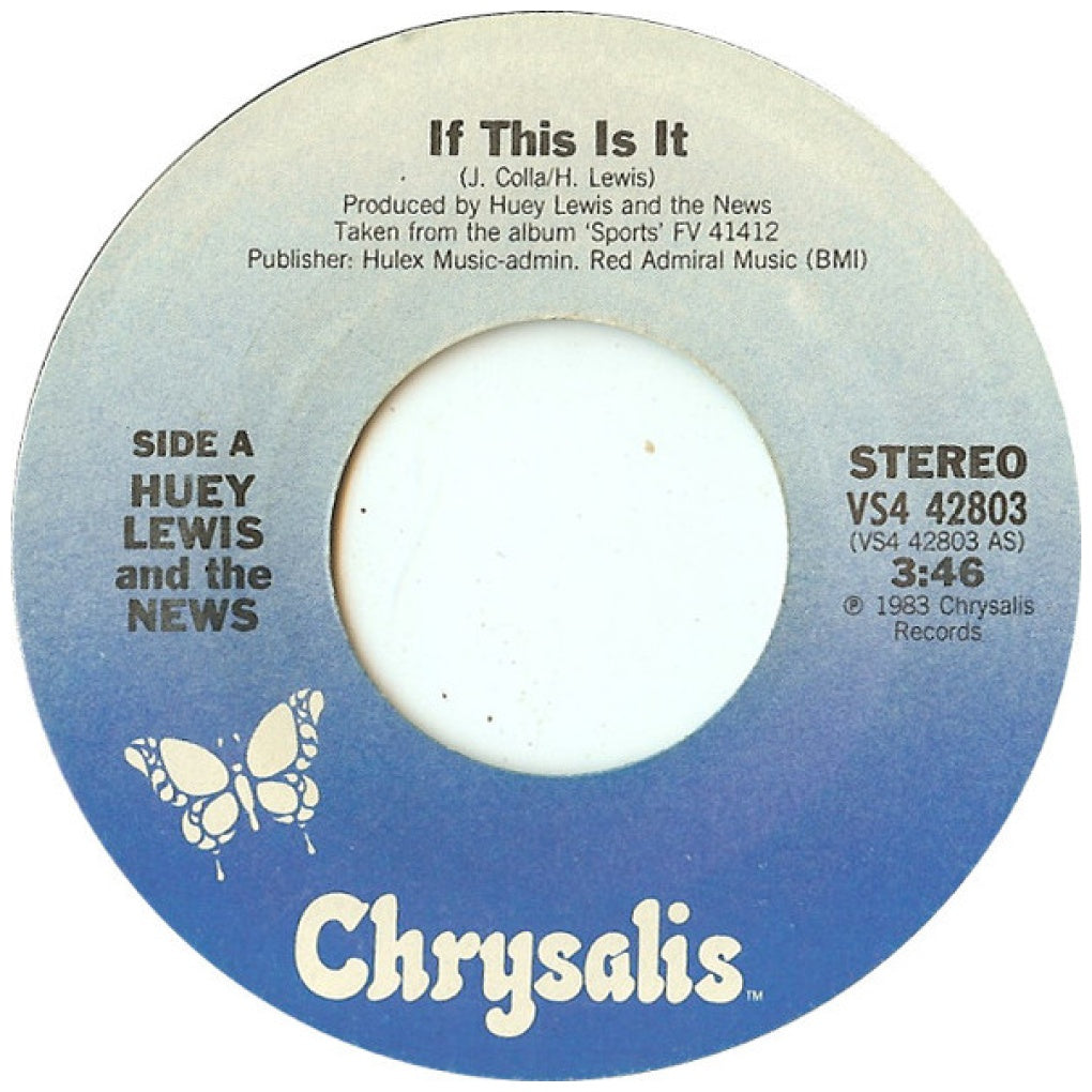 HUEY LEWIS AND THE NEWS - IF THIS IS IT | 7" SINGLE USADO