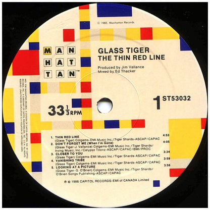 GLASS TIGER - THE THIN RED LINE | VINILO USADO