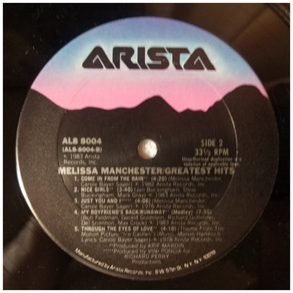 MELISSA MANCHESTER - GREATEST HITS | VINILO USADO