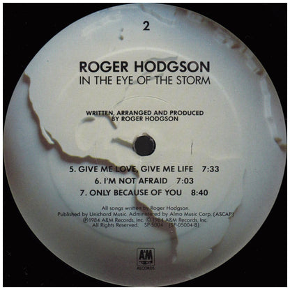 ROGER HODGSON - IN THE EYE OF THE STORM | VINILO USADO