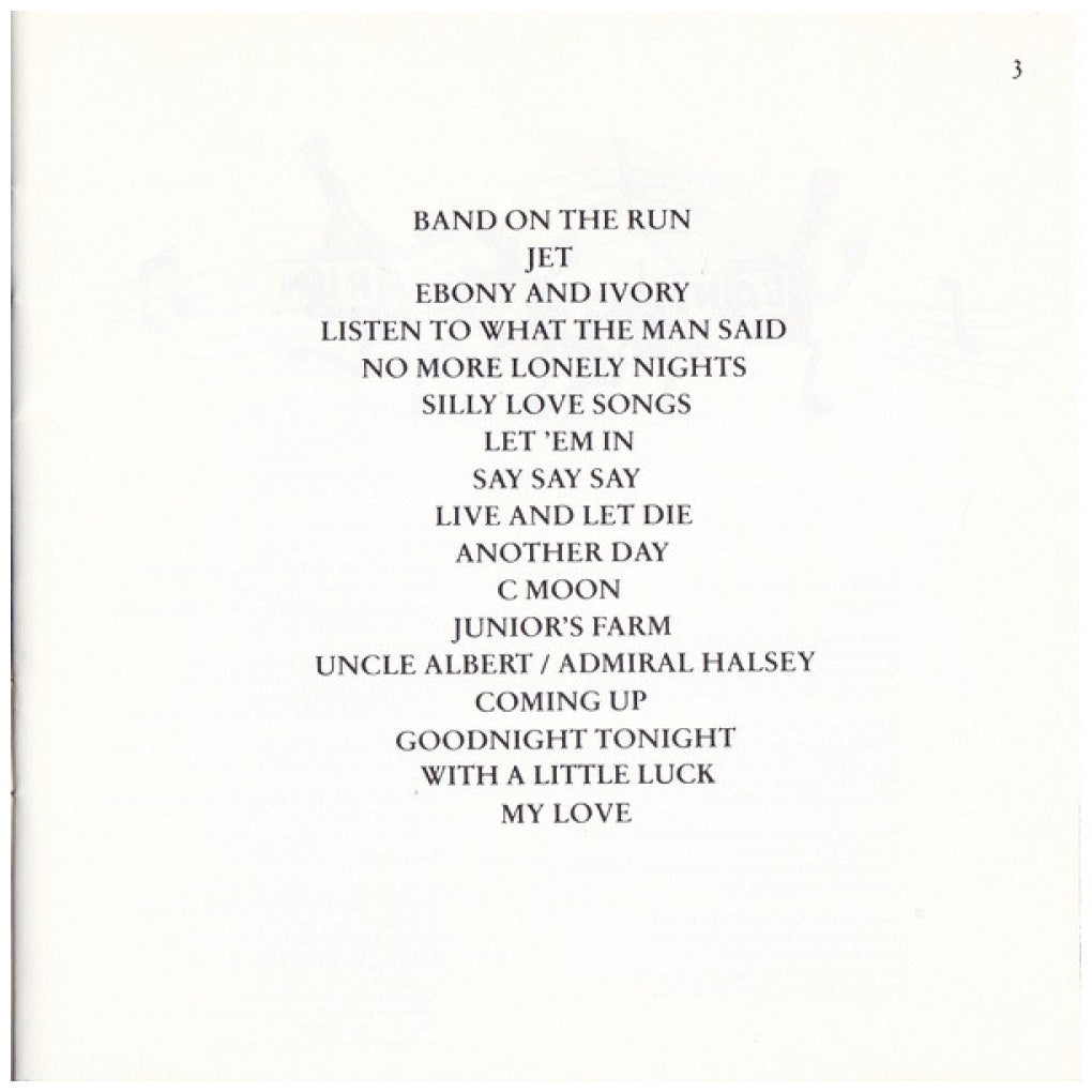PAUL McCARTNEY - ALL THE BEST | CD