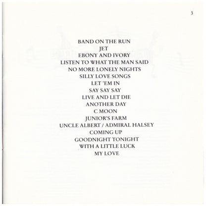 PAUL McCARTNEY - ALL THE BEST | CD