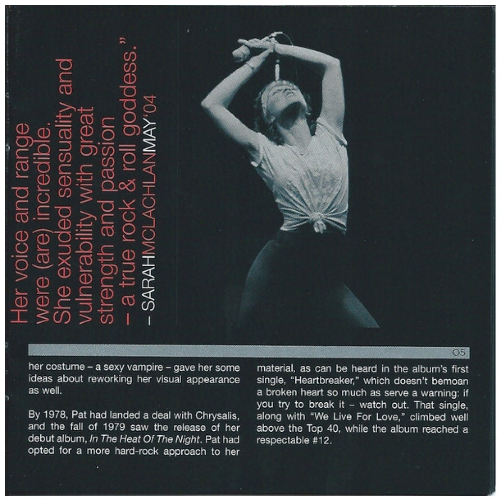 PAT BENATAR - GREATEST HITS | CD USADO