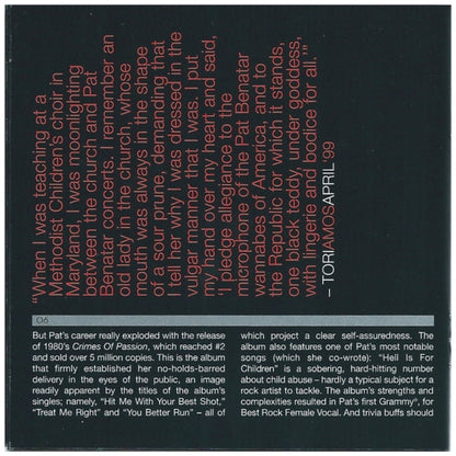 PAT BENATAR - GREATEST HITS | CD USADO