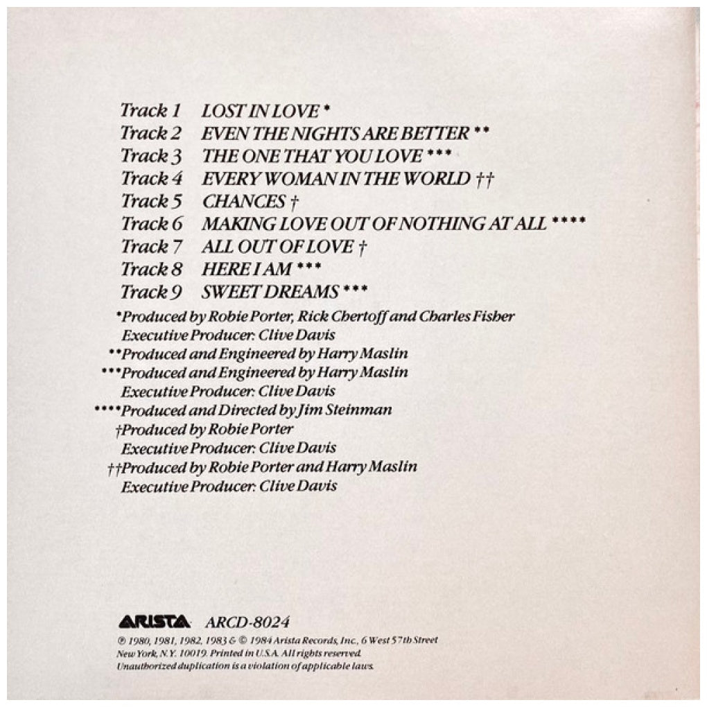 AIR SUPPLY - GREATEST HITS | CD USADO