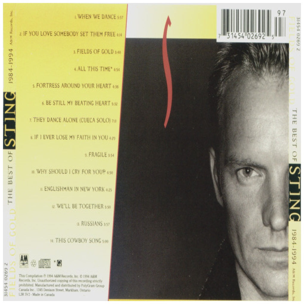 STING - FIELDS OF GOLD: THE BEST | CD USADO