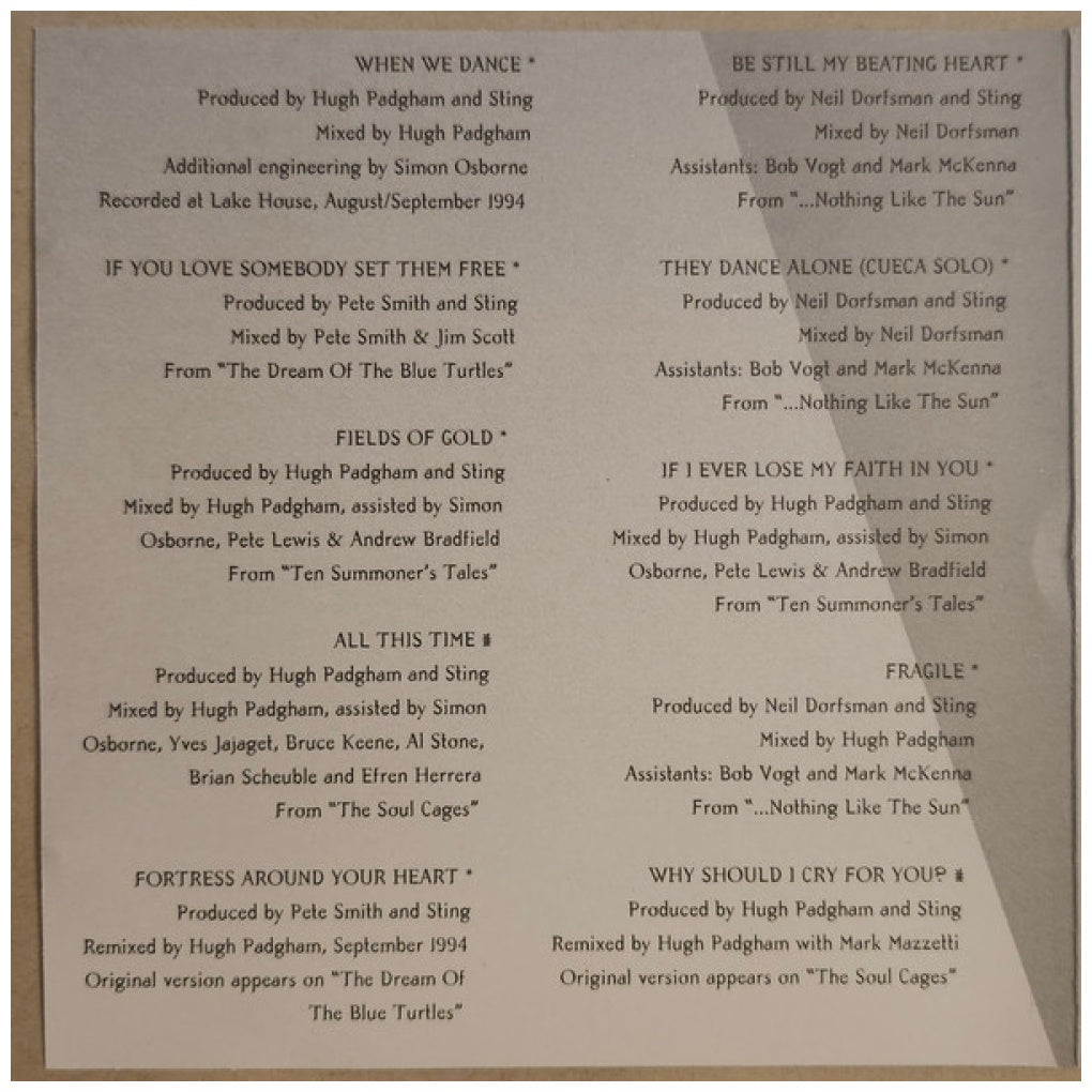 STING - FIELDS OF GOLD: THE BEST | CD USADO