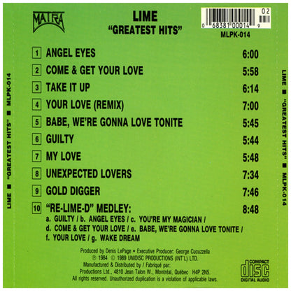 LIME - GREATEST HITS | CD USADO
