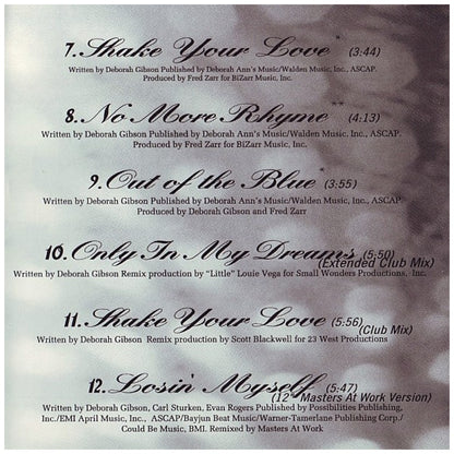 DEBBIE GIBSON - GREATEST HITS | CD USADO