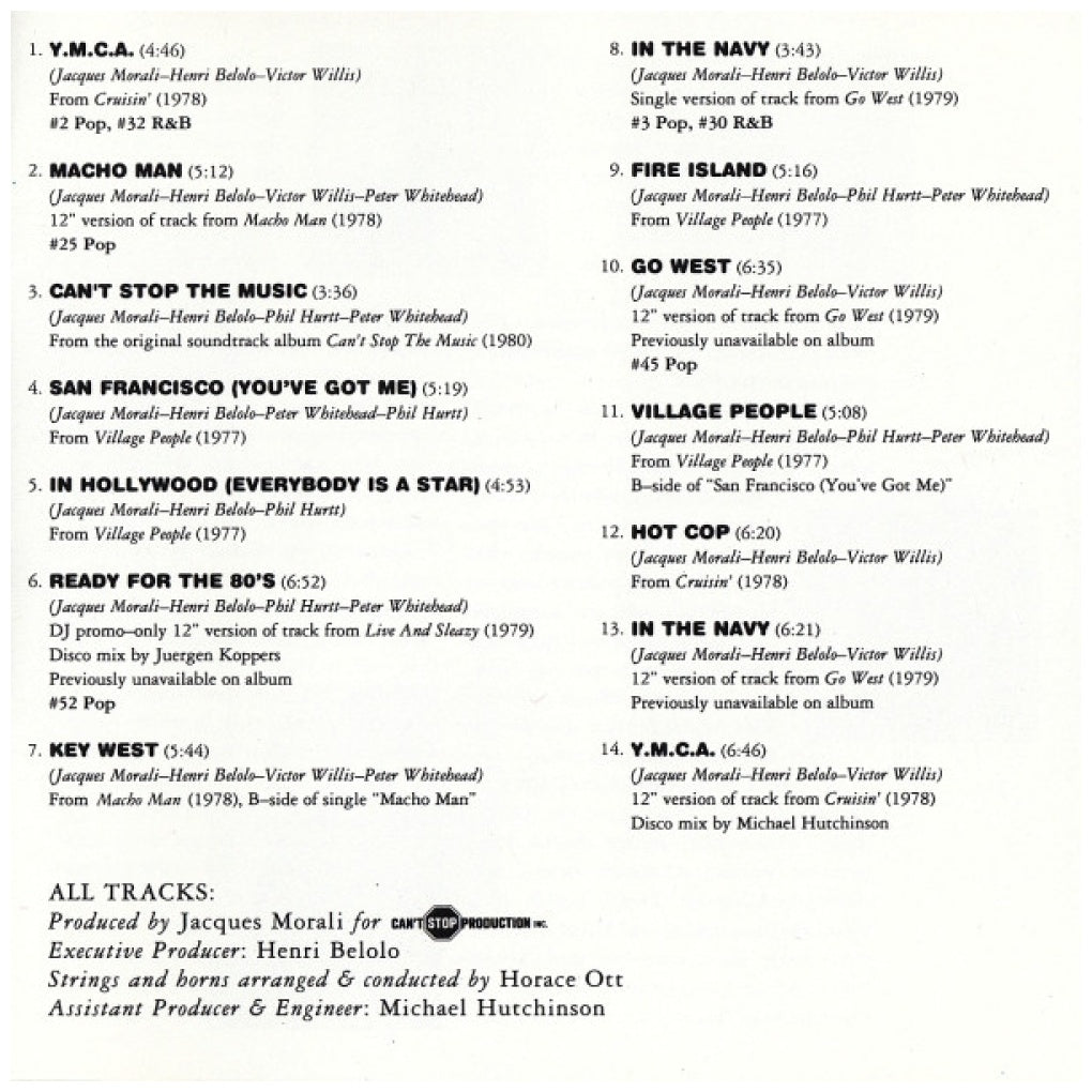 VILLAGE PEOPLE - THE BEST OF | CD USADO