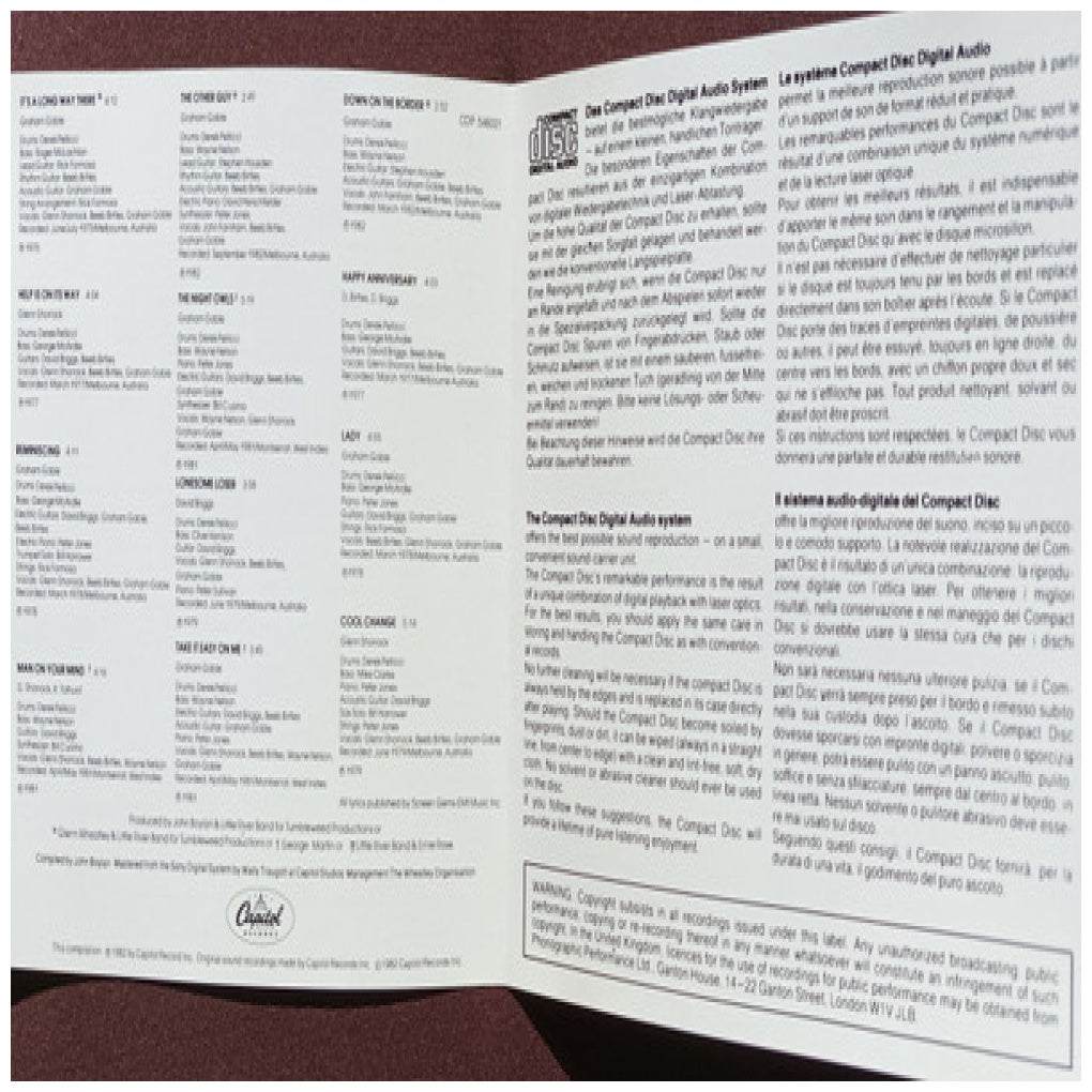 LITTLE RIVER BAND - GREATEST HITS | CD USADO