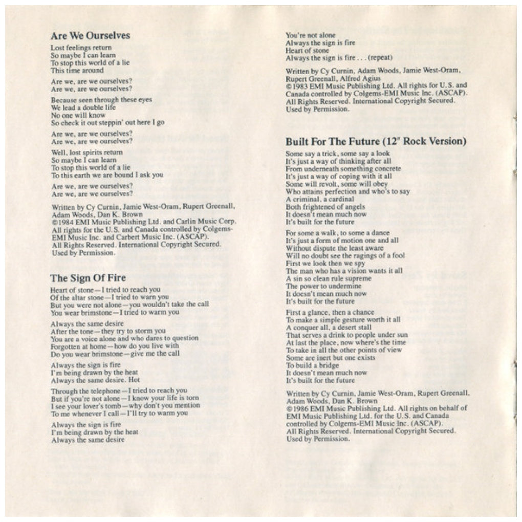 FIXX - ONE THING LEADS TO ANOTHER: GREATEST HITS | CD USADO