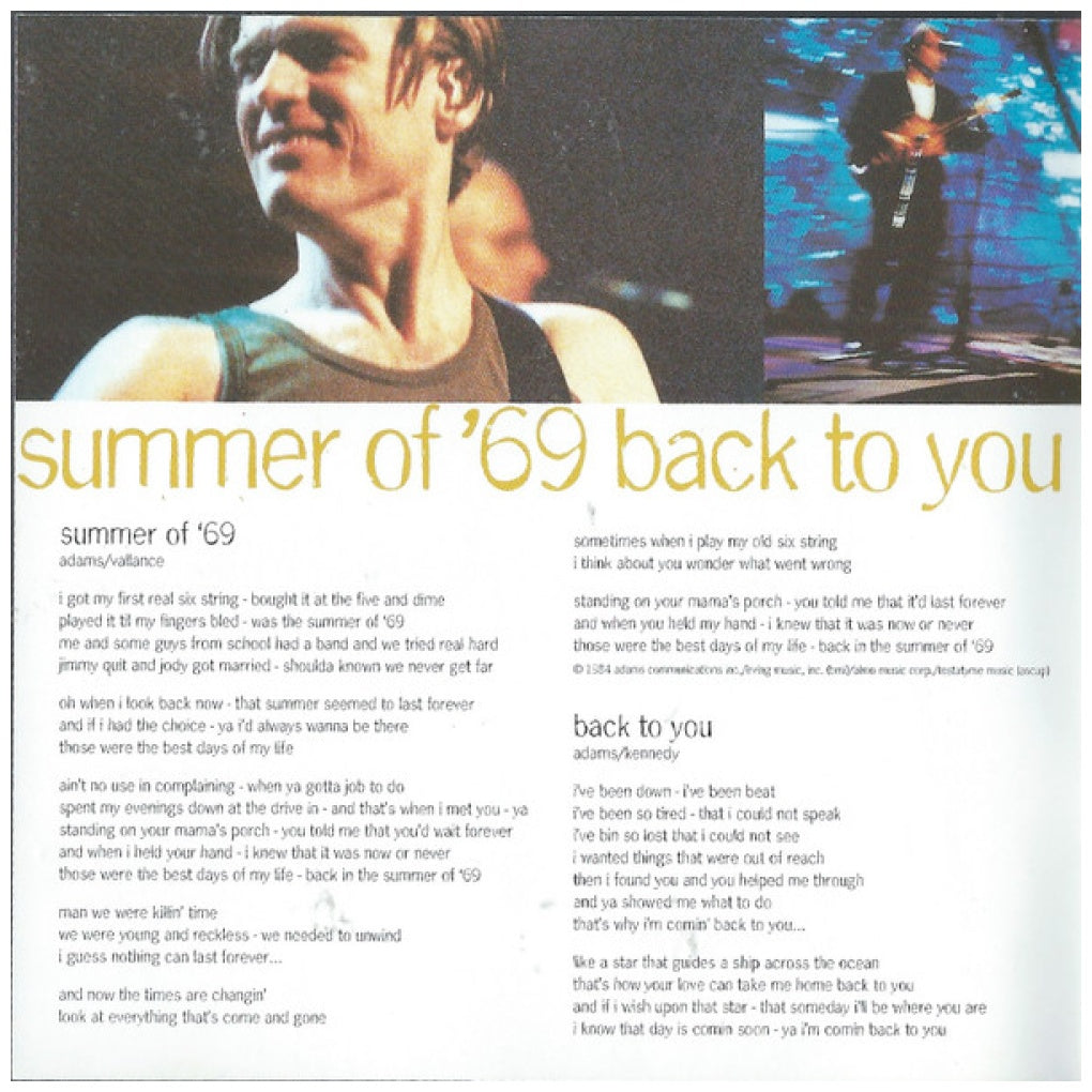 BRYAN ADAMS - MTV UNPLUGGED | CD USADO