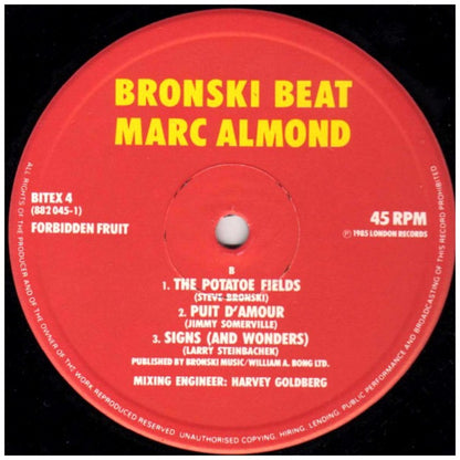 BRONSKI BEAT & MARC ALMOND - I FEEL LOVE | 12" MAXI SINGLE VINILO USADO
