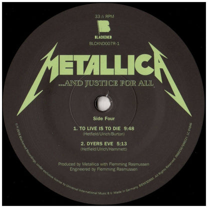 METALLICA - ...AND JUSTICE FOR ALL (REMASTERED) (2LP) | VINILO