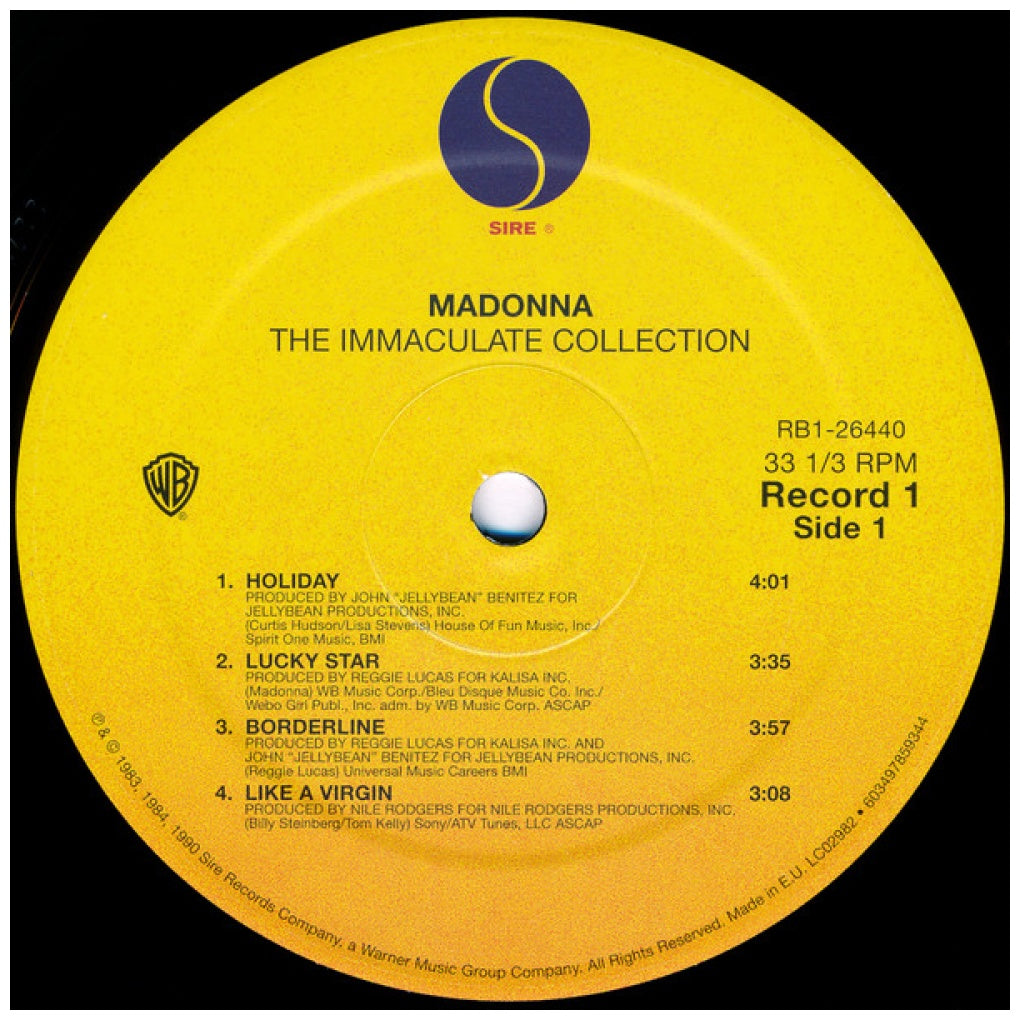 MADONNA - INMACULATE COLLECTION (2LP) | VINILO