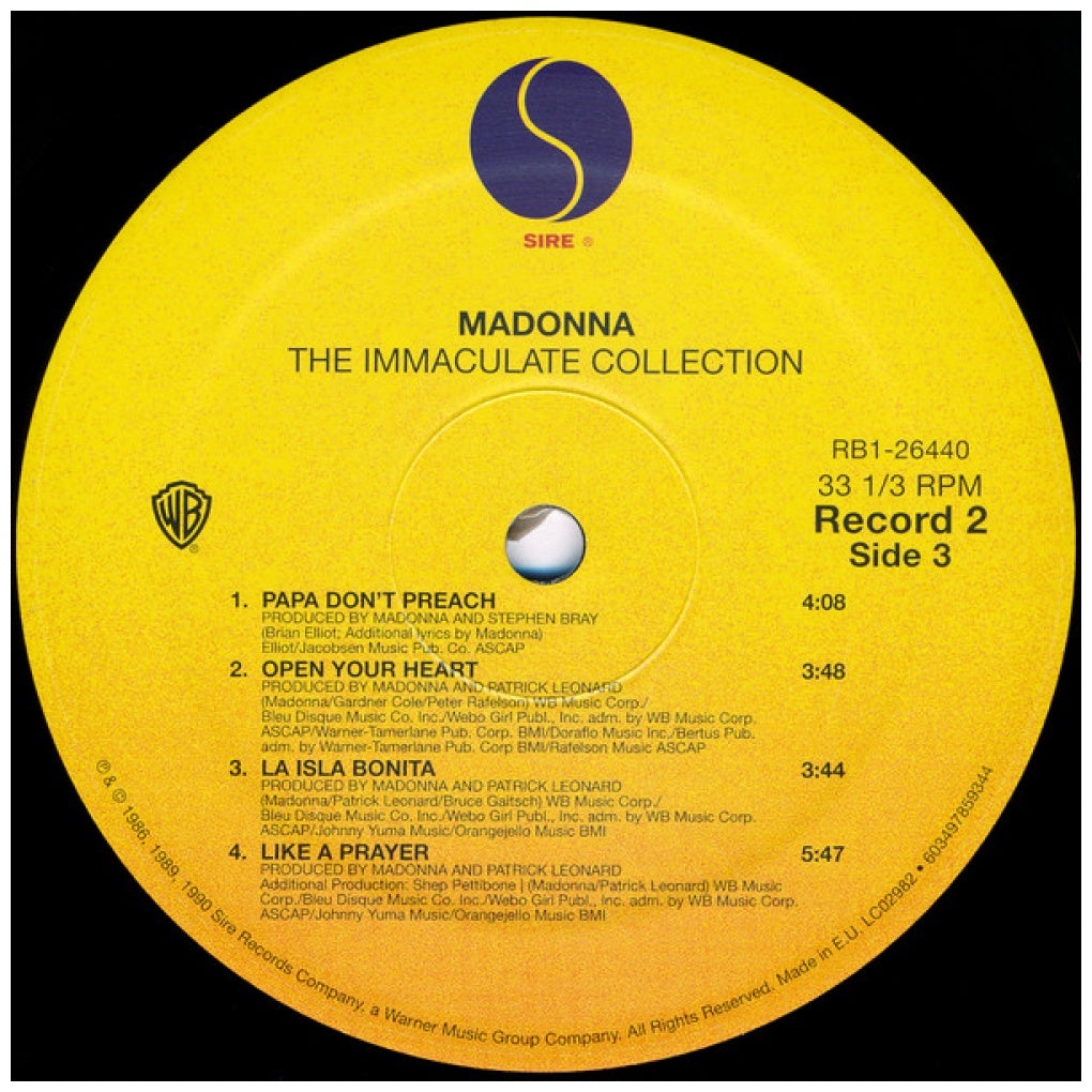 MADONNA - INMACULATE COLLECTION (2LP) | VINILO