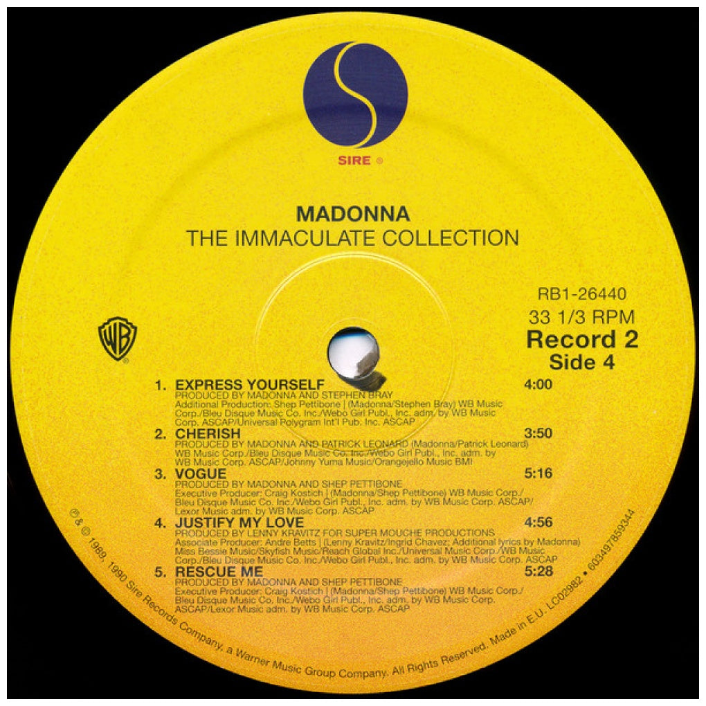 MADONNA - INMACULATE COLLECTION (2LP) | VINILO