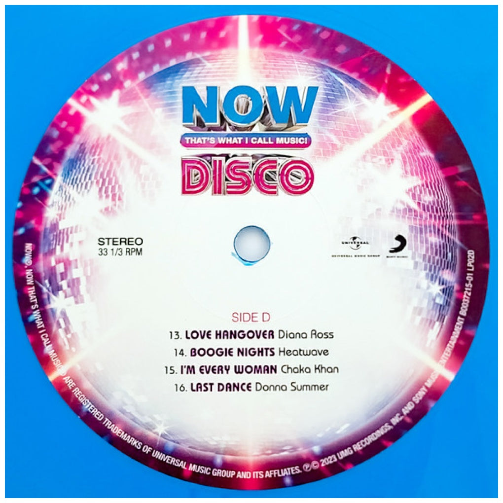NOW THAT'S WHAT I CALL DISCO - NOW THAT'S WHAT I CALL DISCO (2LP) (EXCLUSIVE) (2LP) (OPAQUE HOT PINK/SKY BLUE VINYL) | VINILO