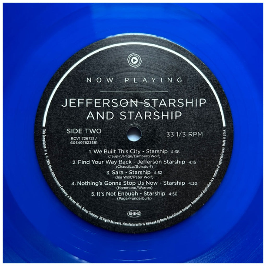 JEFFERSON STARSHIP & STARSHIP - NOW PLAYING (COBALT BLUE VINYL) | VINILO