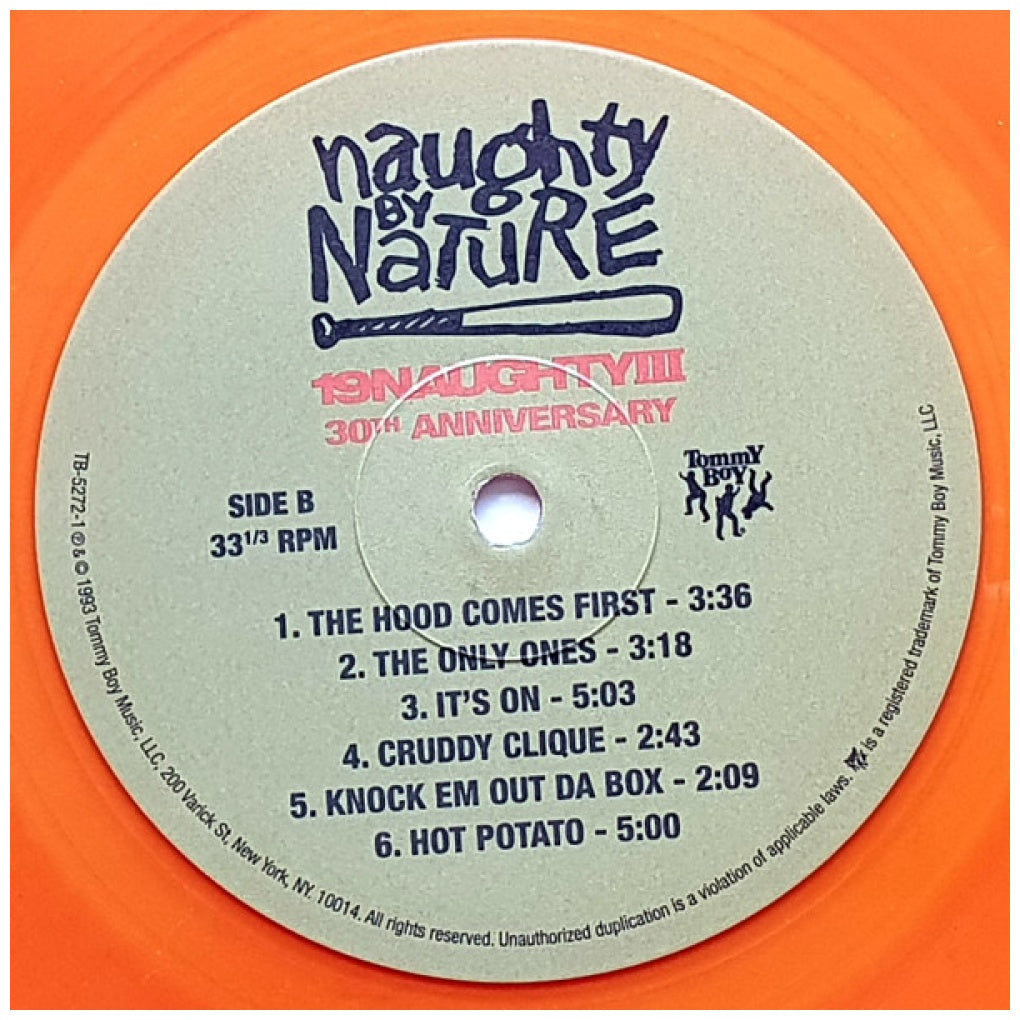NAUGHTY BY NATURE - 19 NAUGHTY III - 30TH ANNIVERSARY (2LP) (ORANGE VINYL) | VINILO