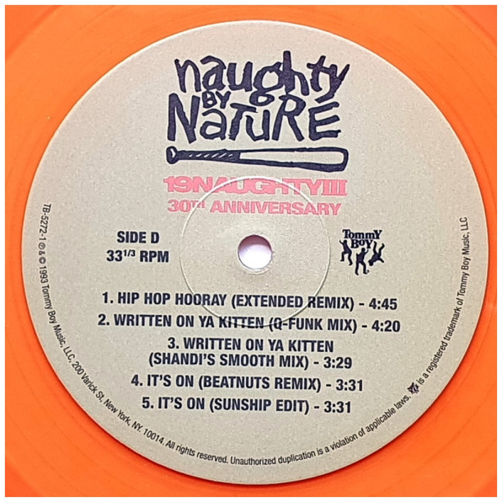 NAUGHTY BY NATURE - 19 NAUGHTY III - 30TH ANNIVERSARY (2LP) (ORANGE VINYL) | VINILO