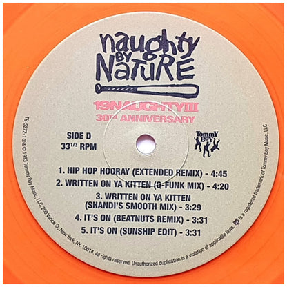 NAUGHTY BY NATURE - 19 NAUGHTY III - 30TH ANNIVERSARY (2LP) (ORANGE VINYL) | VINILO