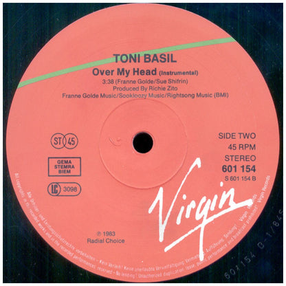TONI BASIL - OVER MY HEAD | 12" MAXI SINGLE VINILO USADO