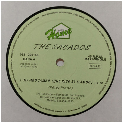 THE SACADOS - MAMBO JAMBO/BIKINI A LUNARES AMARILLO | 12" MAXI SINGLE VINILO USADO