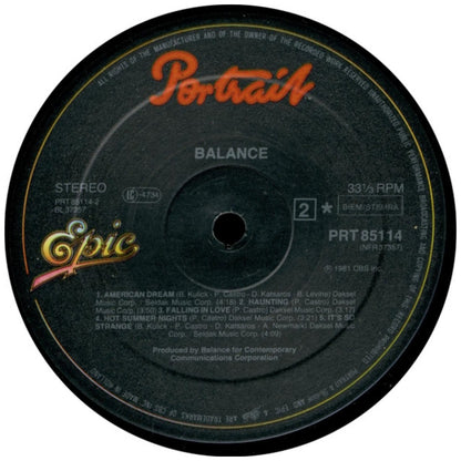 BALANCE - BALANCE | VINILO USADO