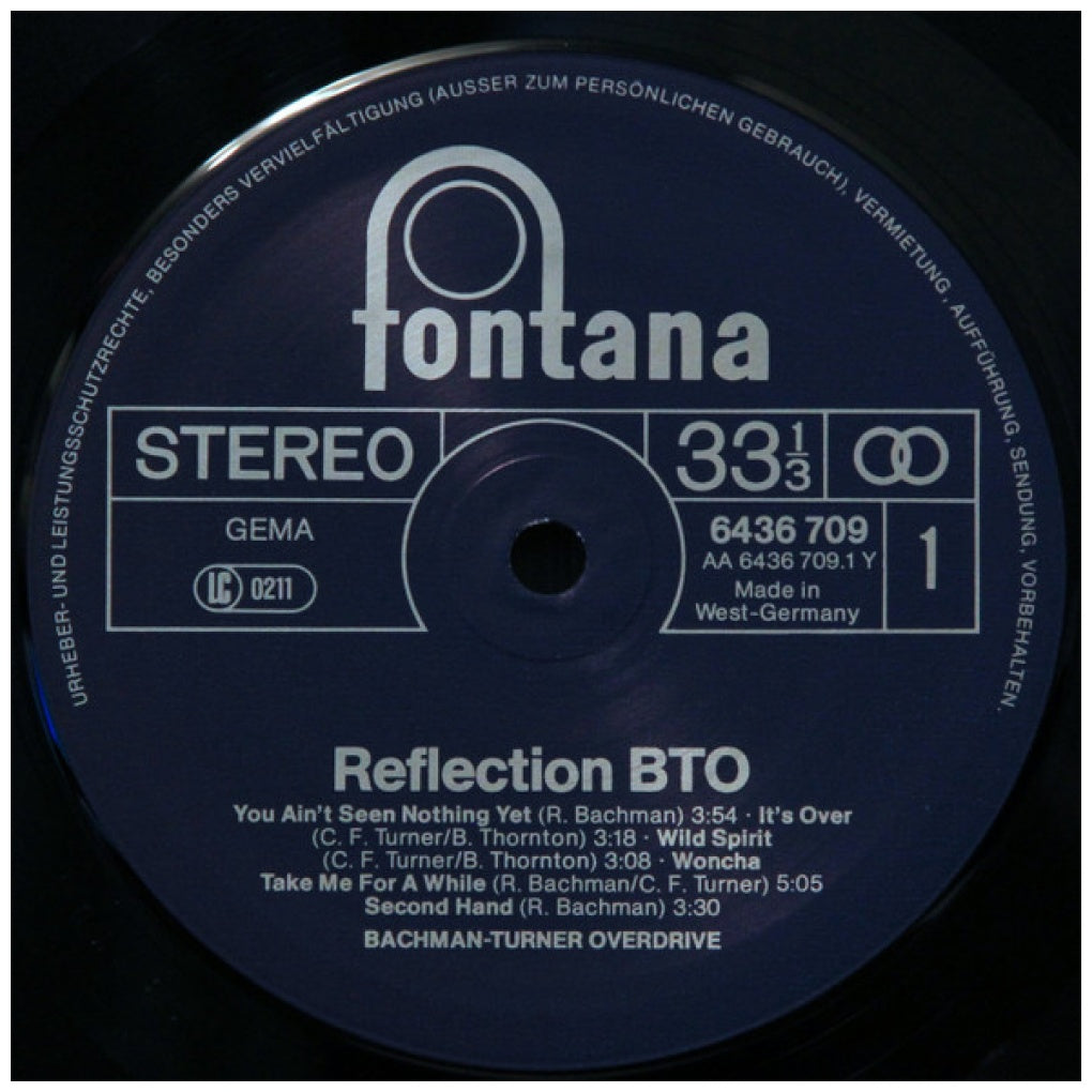 BACHMANN-TURNER OVERDRIVE - THE VERY BEST OF | VINILO USADO