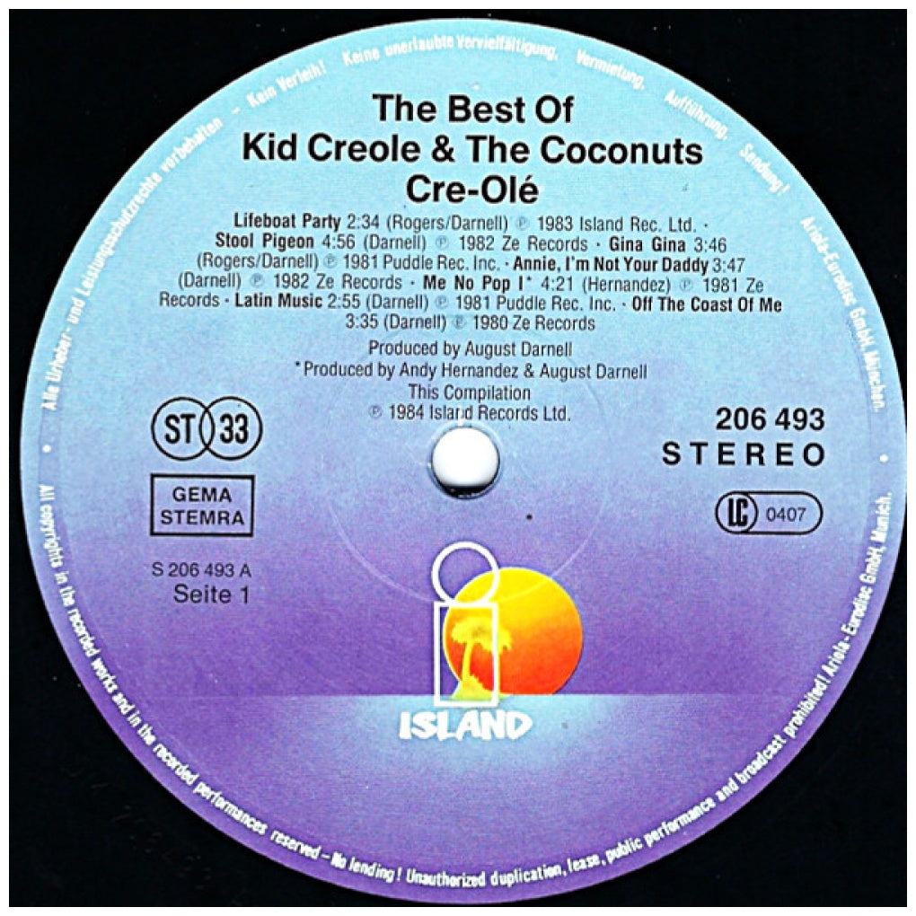 KID CREOLE AND THE COCONUTS - CRCRE-OLÉ: THE BEST OF | VINILO USADO