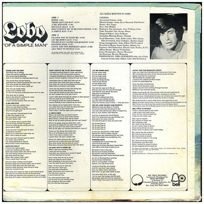 LOBO - OF A SIMPLE MAN | VINILO USADO