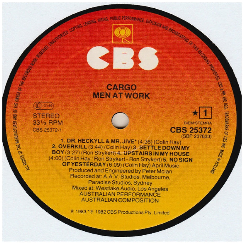 MEN AT WORK - CARGO | VINILO USADO