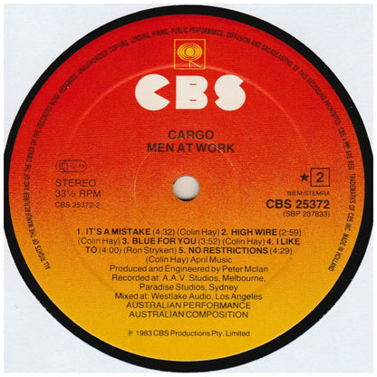 MEN AT WORK - CARGO | VINILO USADO
