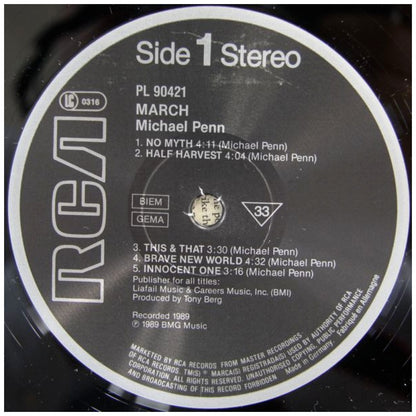 MICHAEL PENN - MARCH | VINILO USADO