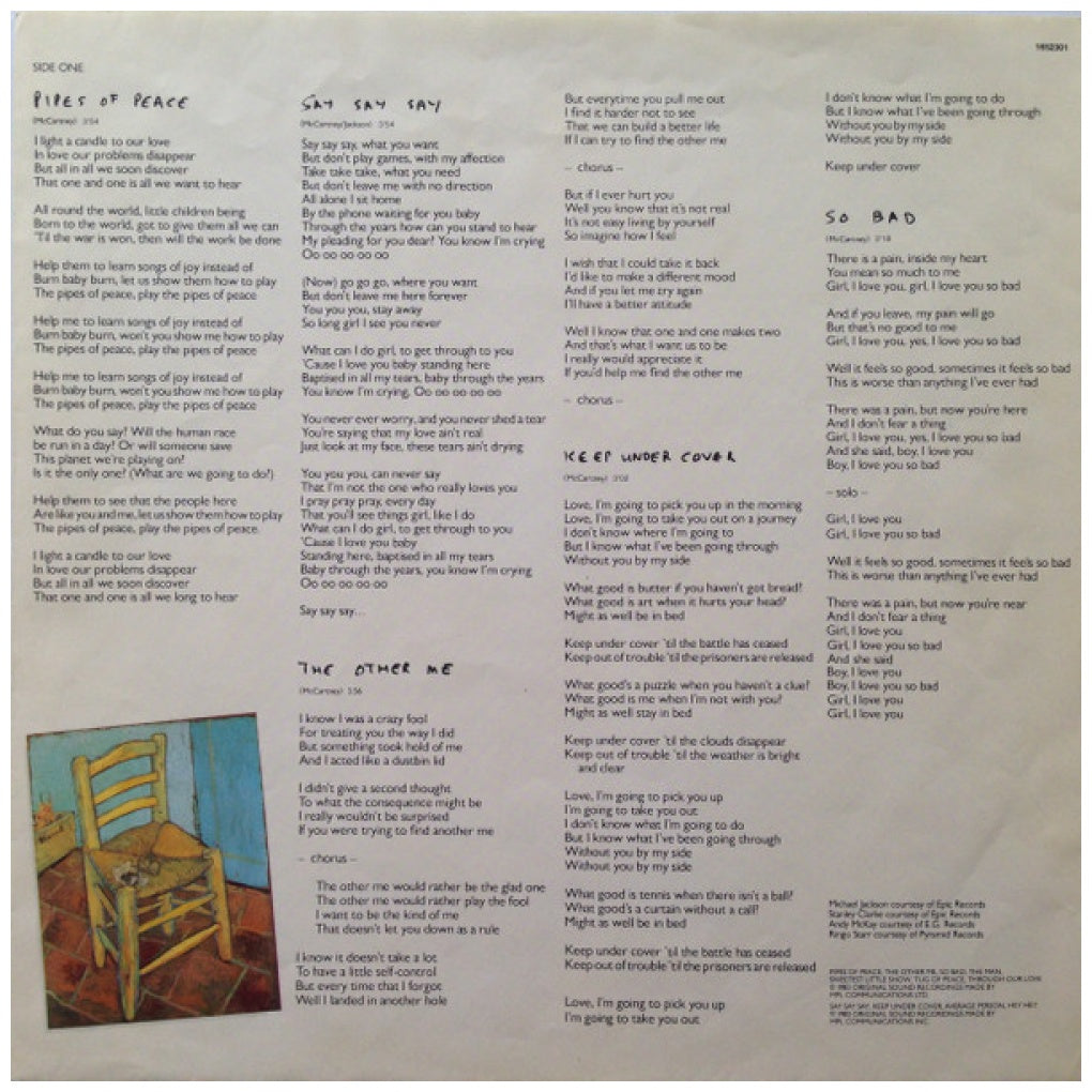 PAUL MCCARTNEY - PIPES OF PEACE | VINILO USADO