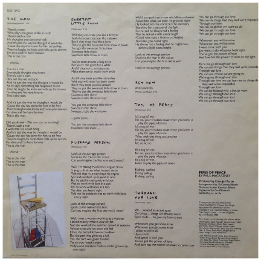 PAUL MCCARTNEY - PIPES OF PEACE | VINILO USADO