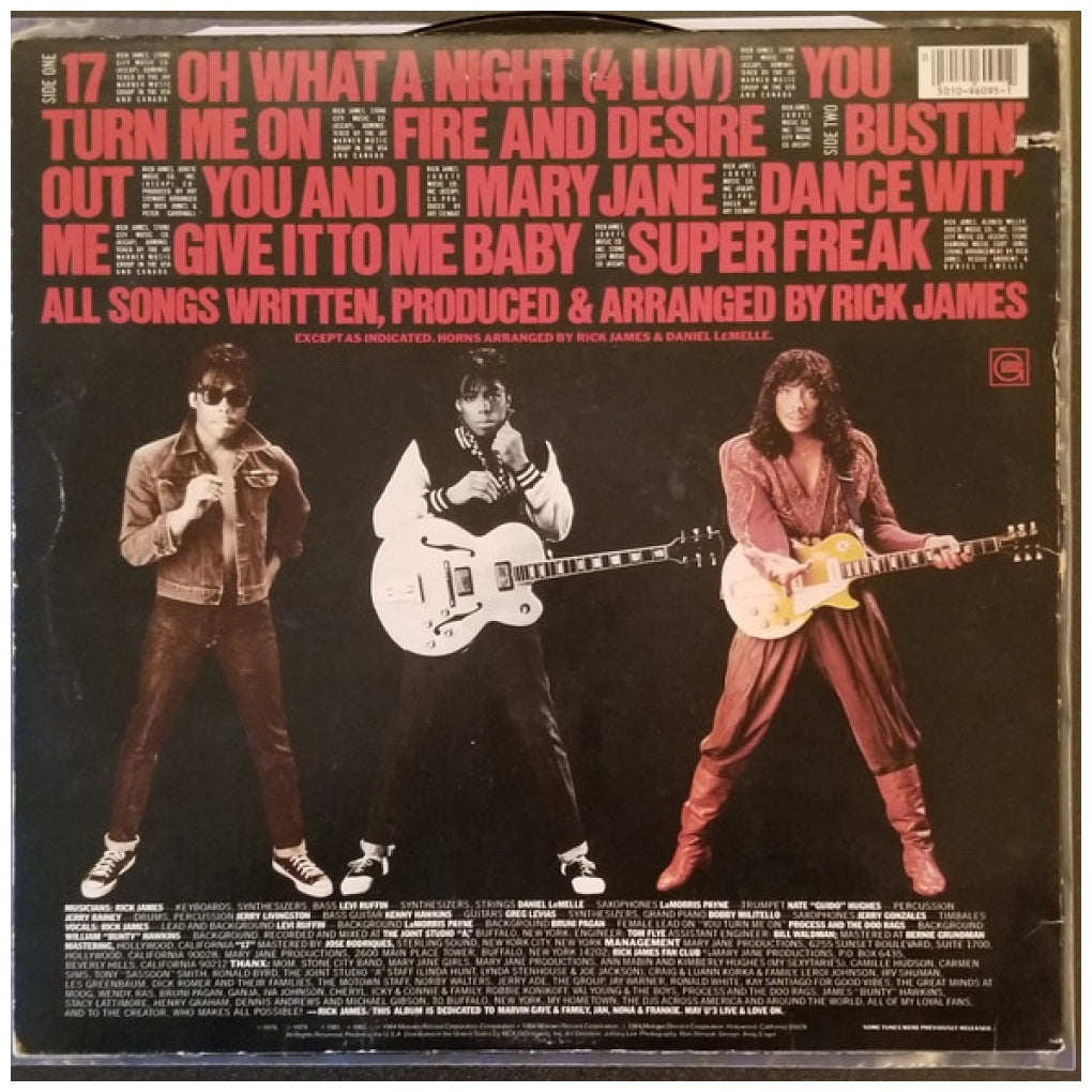 RICK JAMES - REFLECTIONS: GREATEST HITS (INC. POSTER) | VINILO USADO