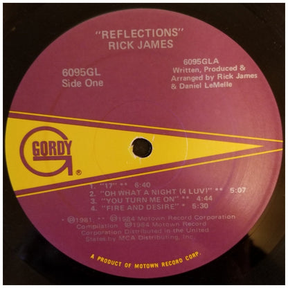 RICK JAMES - REFLECTIONS: GREATEST HITS (INC. POSTER) | VINILO USADO