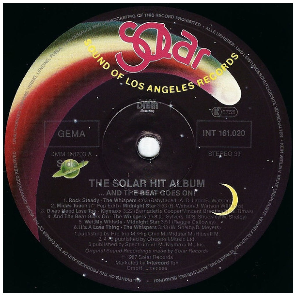 THE SOLAR HIT ALBUM - V.A. - AND THE BEAT GOES ON!! | VINILO USADO