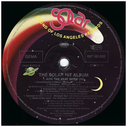 THE SOLAR HIT ALBUM - V.A. - AND THE BEAT GOES ON!! | VINILO USADO