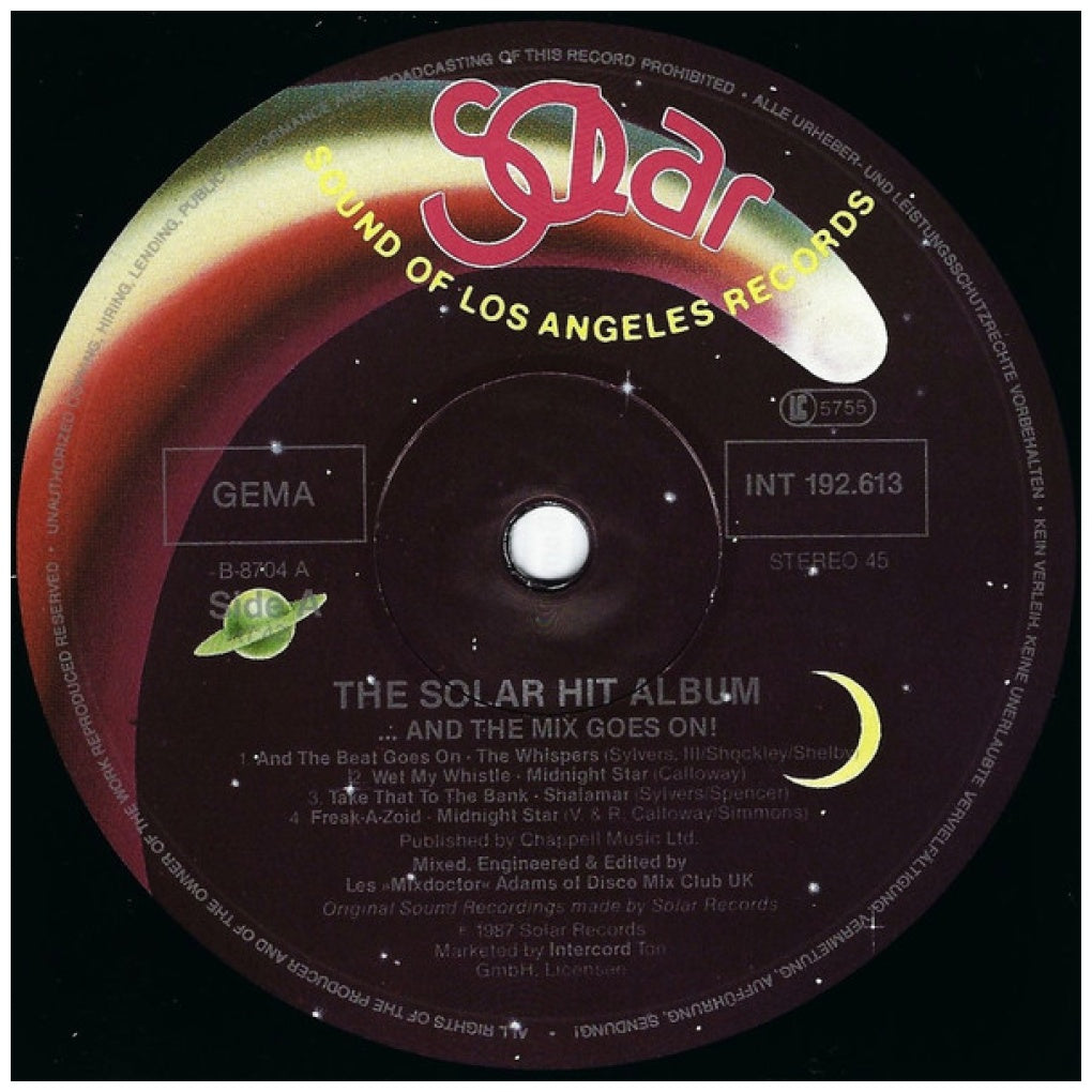 THE SOLAR HIT ALBUM - V.A. - AND THE BEAT GOES ON!! | VINILO USADO