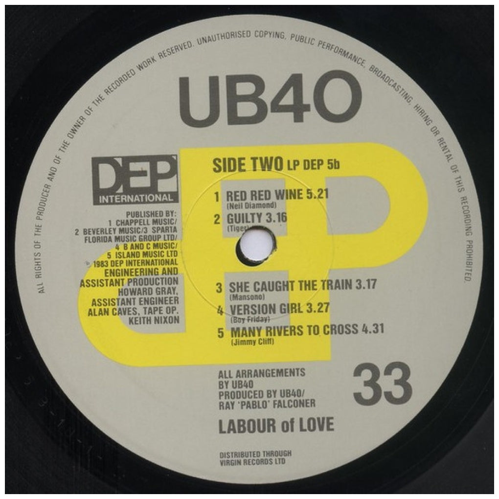 UB 40 - LABOUR OF LOVE | VINILO USADO