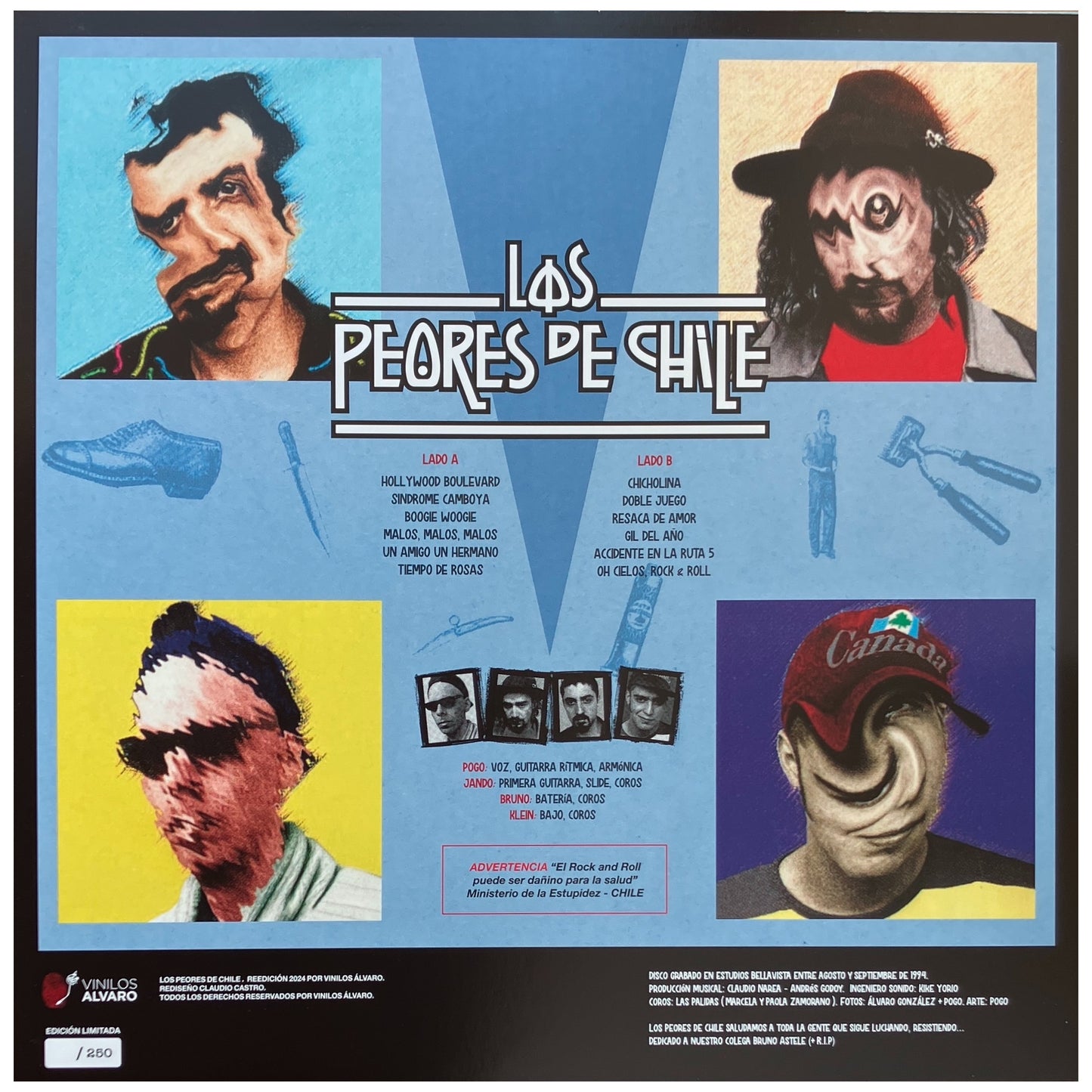 LOS PEORES DE CHILE - LOS PEORES DE CHILE (RED VINYL) | VINILO