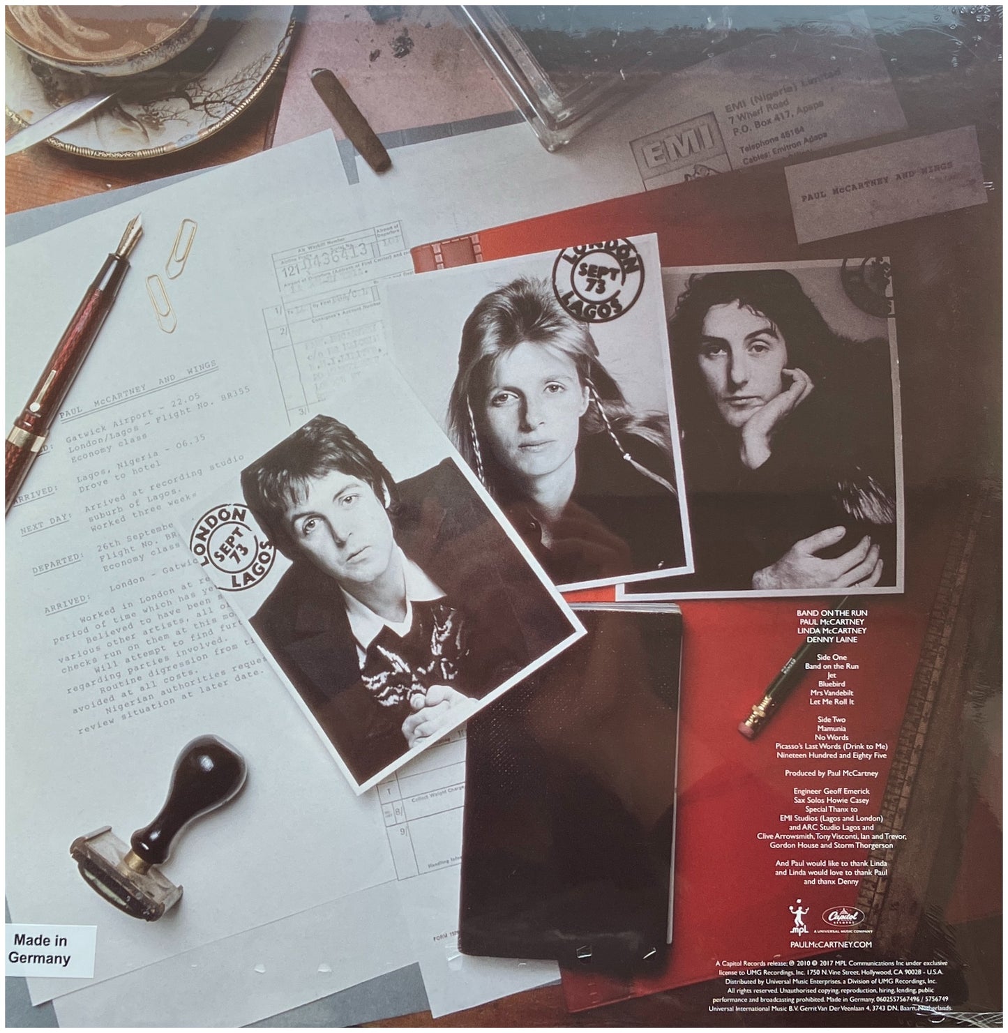 PAUL MCCARTNEY & WINGS - BAND ON THE RUN | VINILO