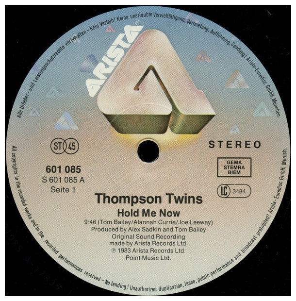 THOMPSON TWINS - HOLD ME NOW | 12" MAXI SINGLE VINILO USADO