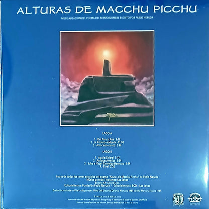 LOS JAIVAS - ALTURAS DE MACHU PICHU | VINILO