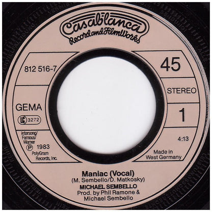 MICHAEL SEMBELLO - MANIAC | 7" SINGLE USADO
